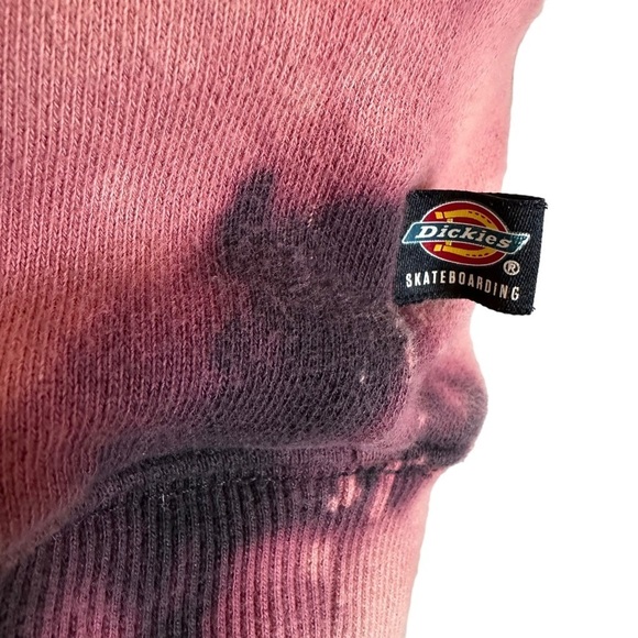 Dickies Hand Bleached Graphic Hoodie Sweatshirt Sz L One of a Kind - Picture 6 of 12